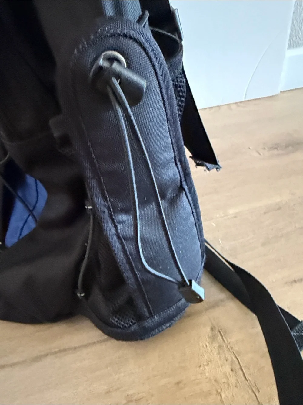 The North Face Slingshot Backpack Blue Black Outdoor Hiking Camping Gorpcore